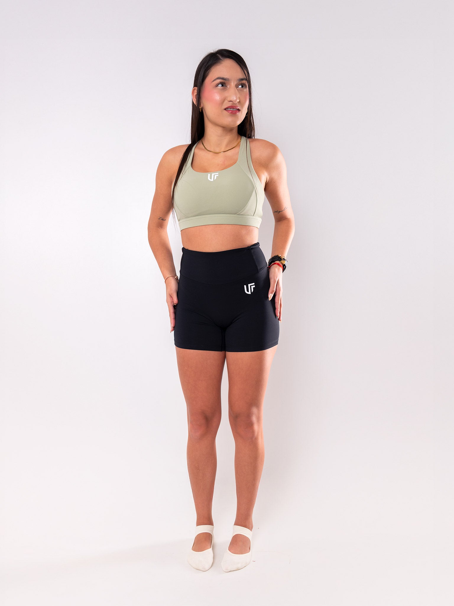 Calza Biker Negra Tiro Alto - Efecto Push Up Squat Proof