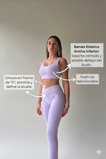 Set Athleisure · LILA - CINTURA CRUZADA/EFECTO SCRUNCH BUTT
