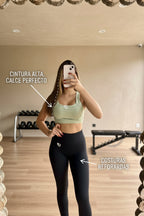 Leggings UF Tiro Alto - Compresión y Squat Proof - Negro
