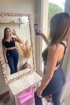 Leggings UF Tiro Alto - Compresión y Squat Proof - Azul Marino